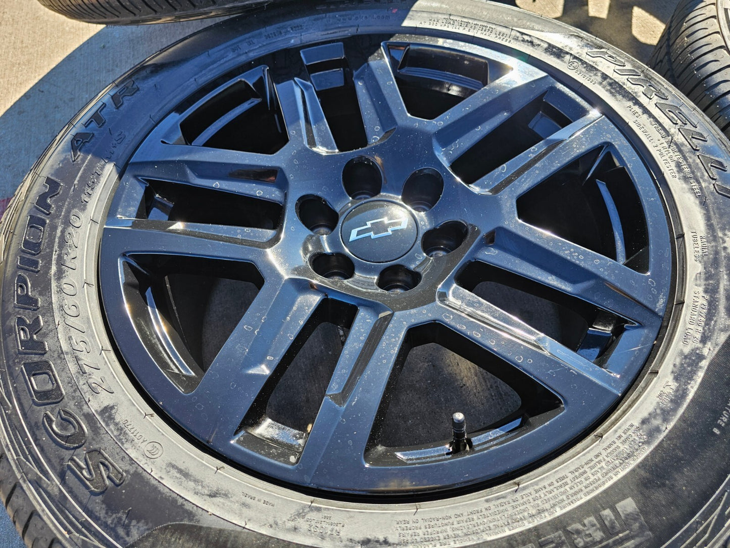 20" Chevy Silverado Tahoe Suburban ZR2 OEM wheels rims 5913 black 2024 2025 NEW