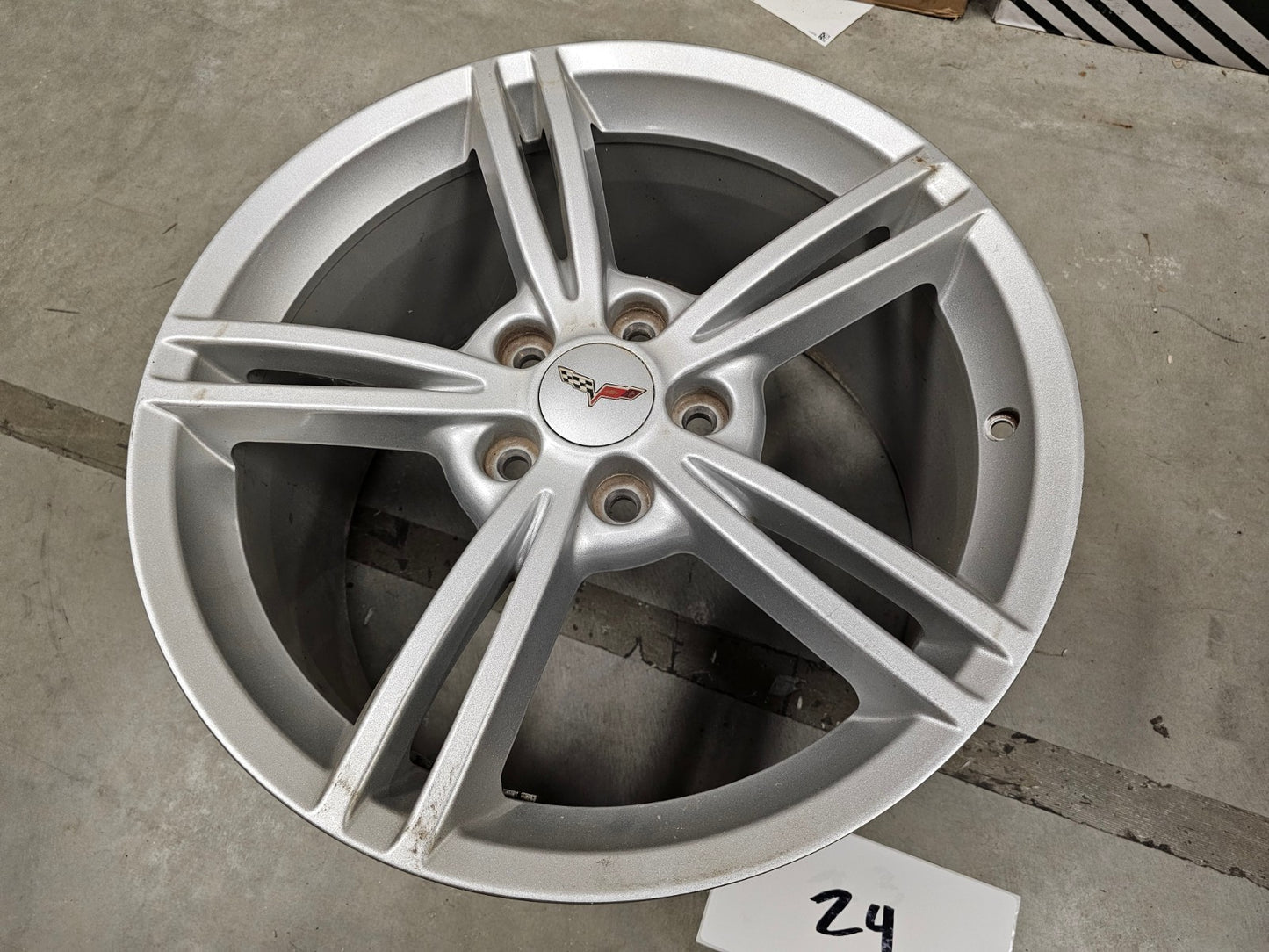 19x10 Chevy Corvette OEM rim wheel 5343 REAR 2006 2007 2008 2009 2010