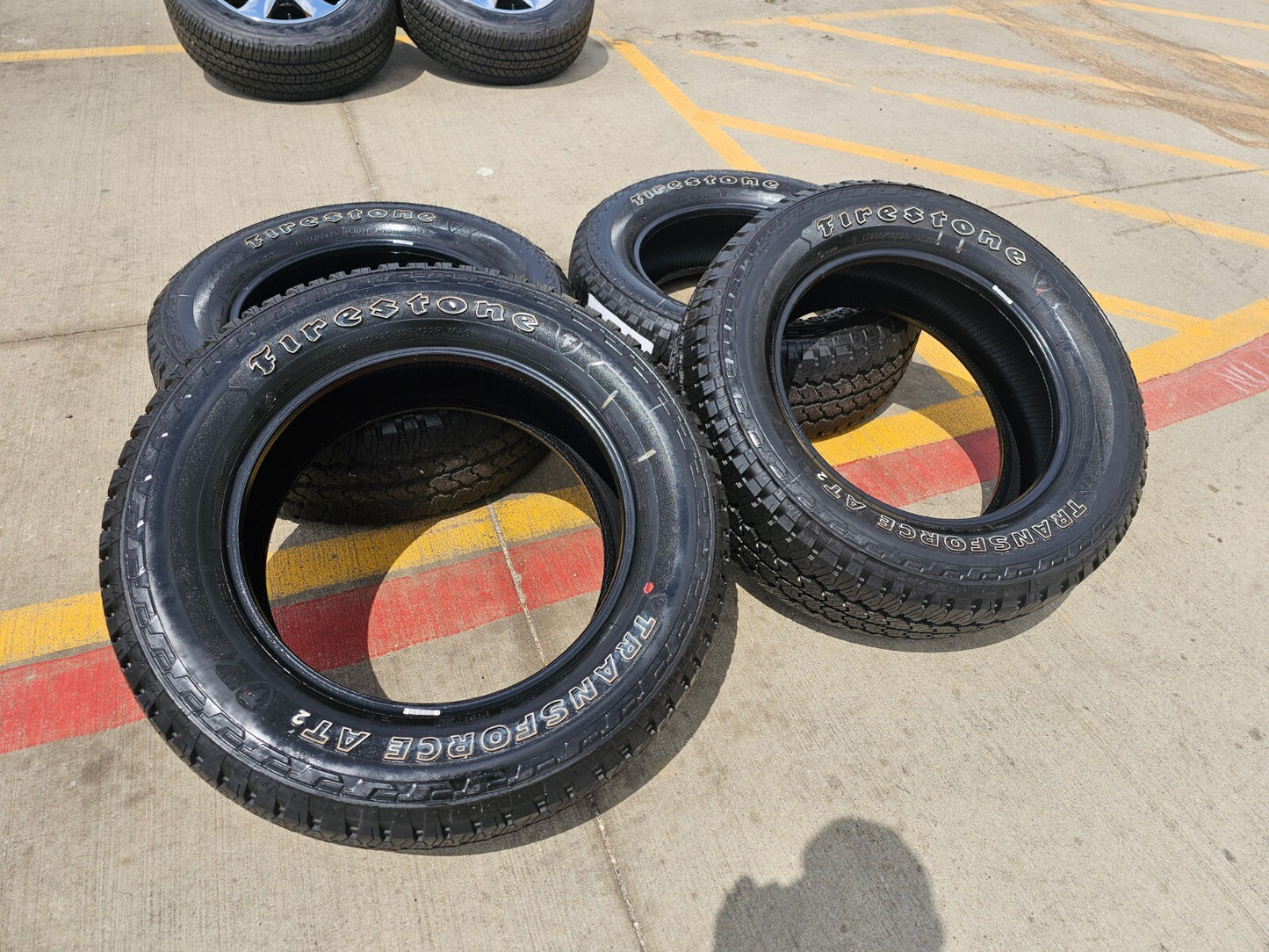 (4) 285/60/20 Firestone Transforce A/T2 tires LT 10 Ply load range E M+S NEW