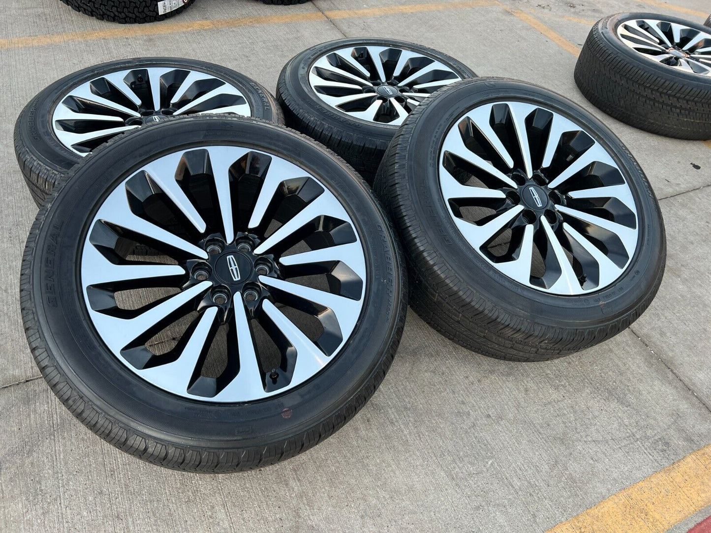 22" Lincoln Navigator L RESERVE OEM black rims wheels 95385 10498 2023 2024 NEW