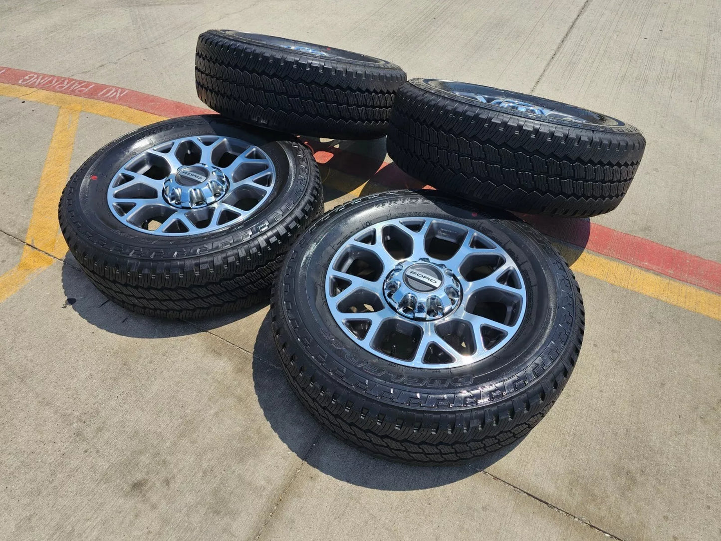 20" Ford F-250 F-350 OEM Lariat wheels rims 10292 tires NEW BRIDGESTONE