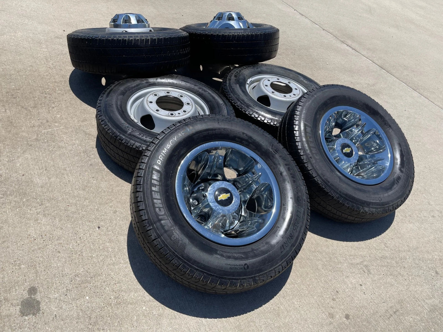 17" Chevy Silverado GMC Sierra 3500 Dually simulator rims wheels OEM 8094