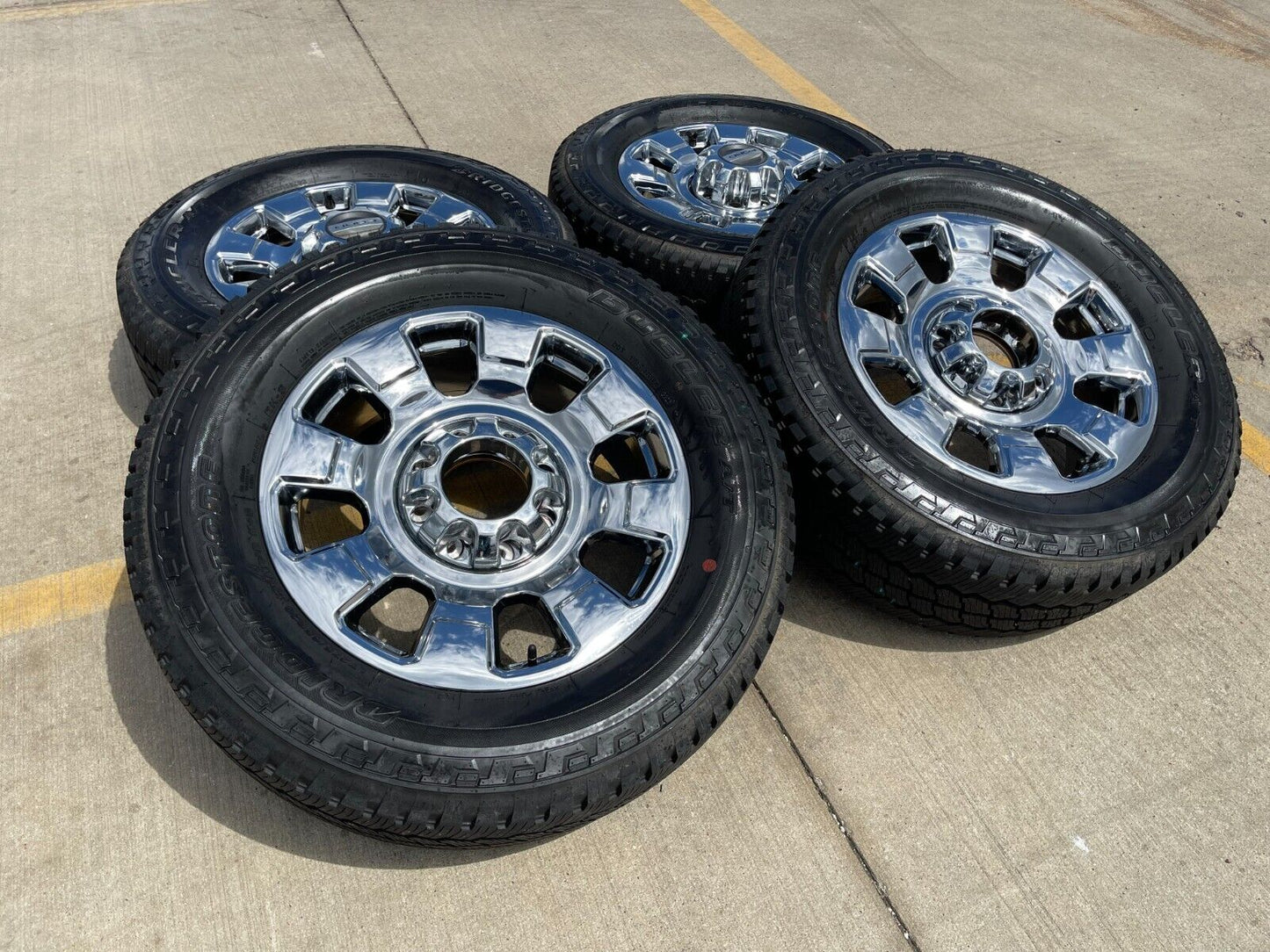 20" Ford F-250 F-350 OEM chrome Lariat wheels rims 10295 tires 2023 2024