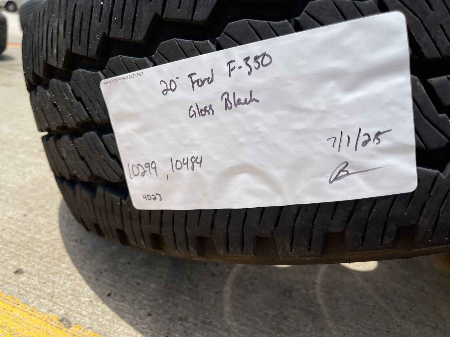 20" Ford F-250 F-350 OEM black TREMOR wheels rims 10299 tires