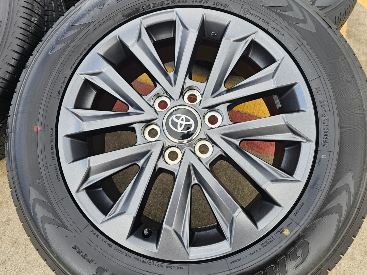 20" Toyota Land Cruiser OEM wheels rims Tundra Sequoia 2024 2025 2026 NEW