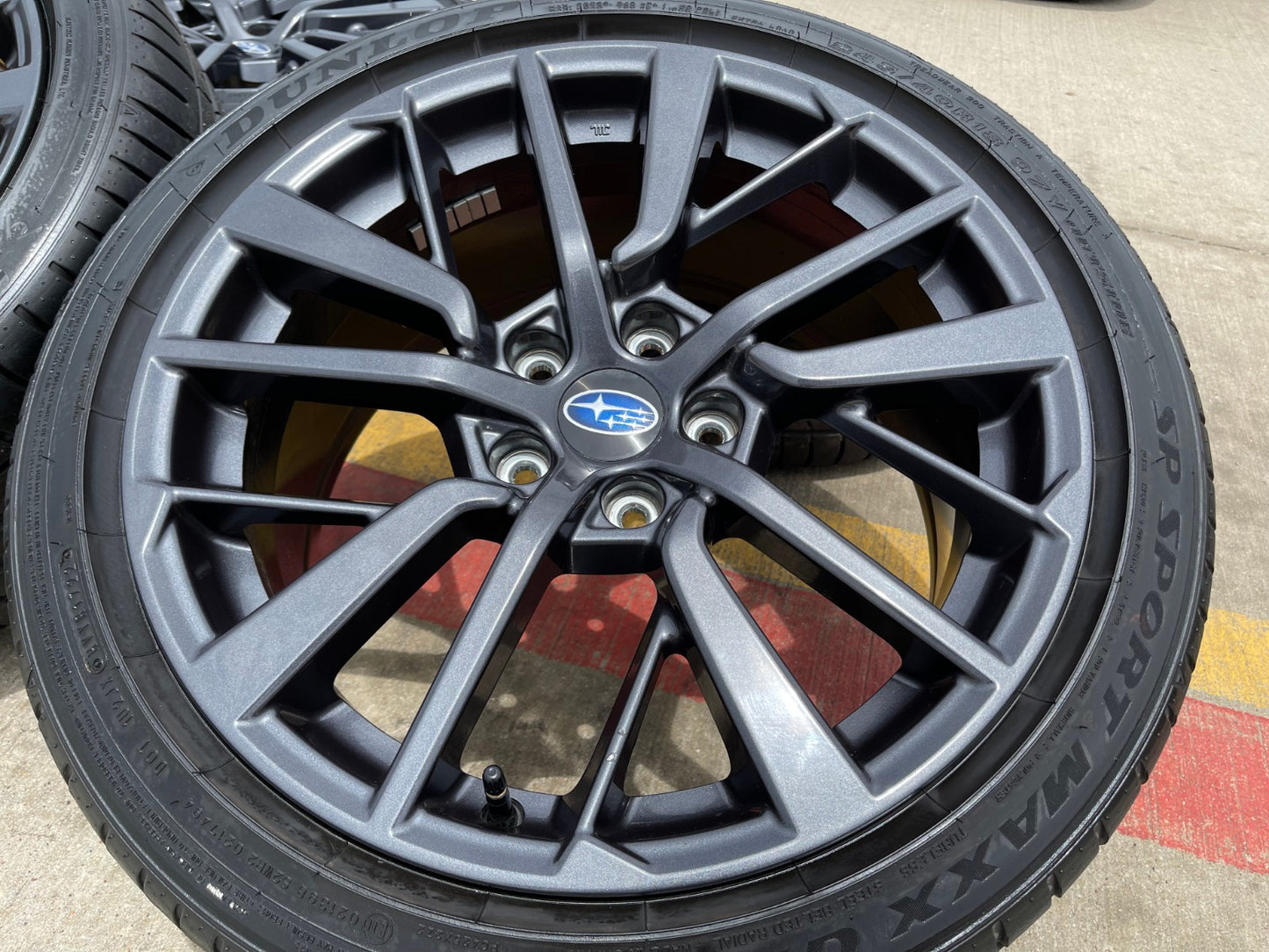 18" Subaru WRX OEM wheels rims 68896 tires