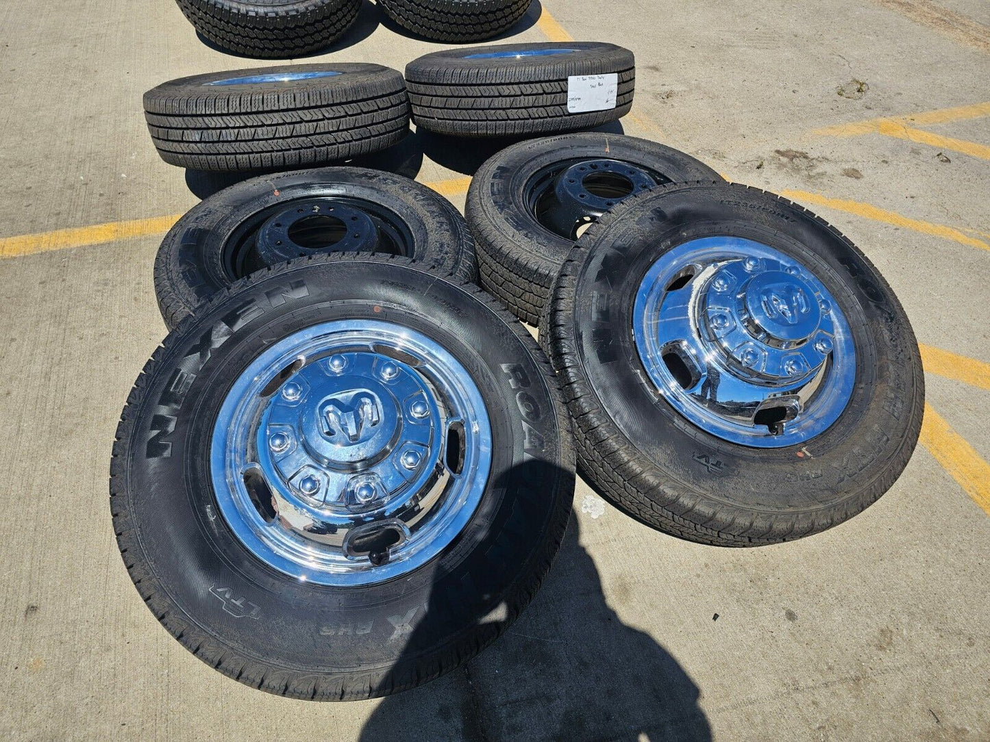 17" Dodge Ram 3500 Dually Laramie 8x200 wheels rims 2703 2704 OEM 2024 2025