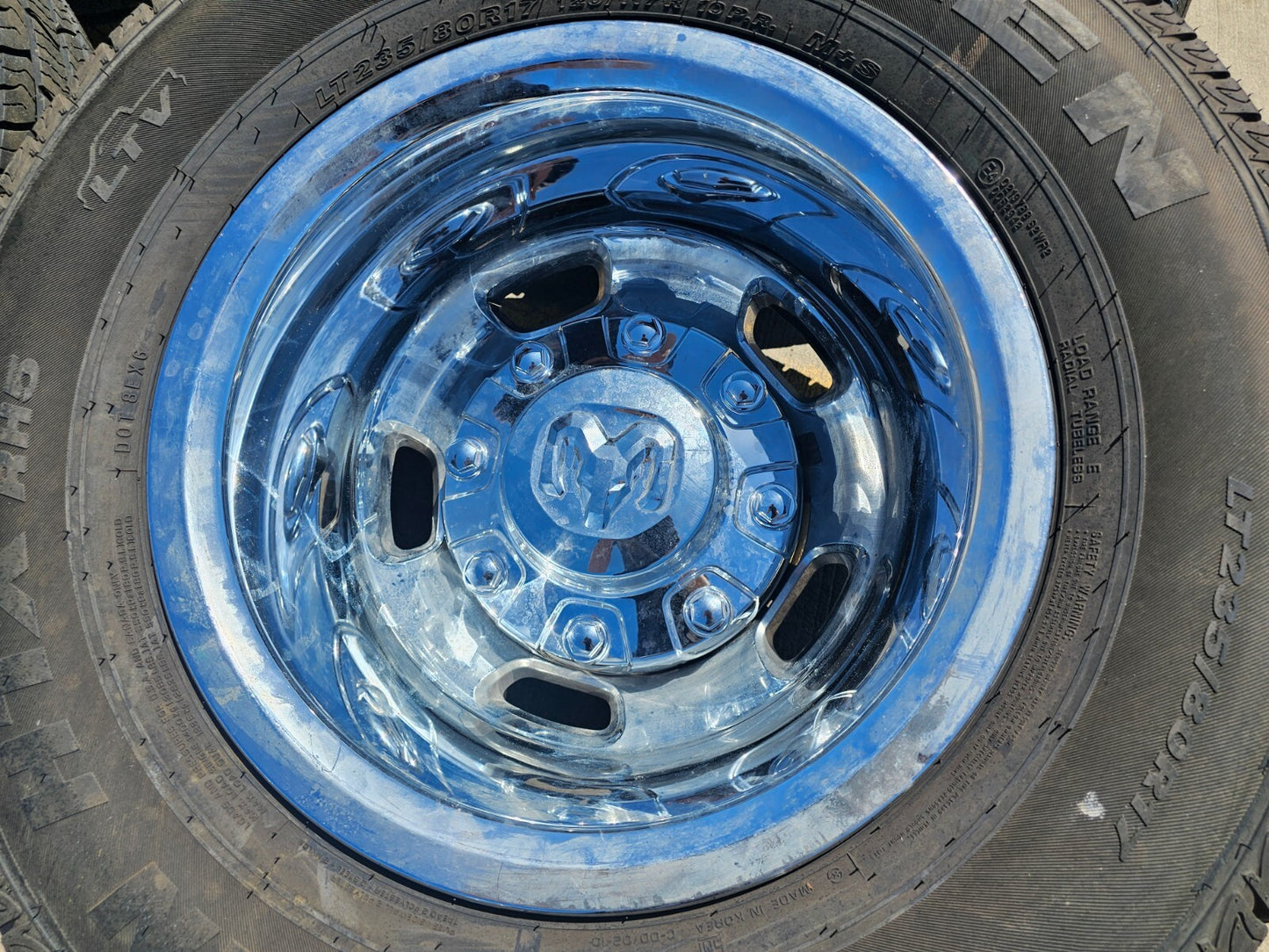 17" Dodge Ram 3500 Dually Laramie 8x200 wheels rims 2703 2704 OEM 2024 2025