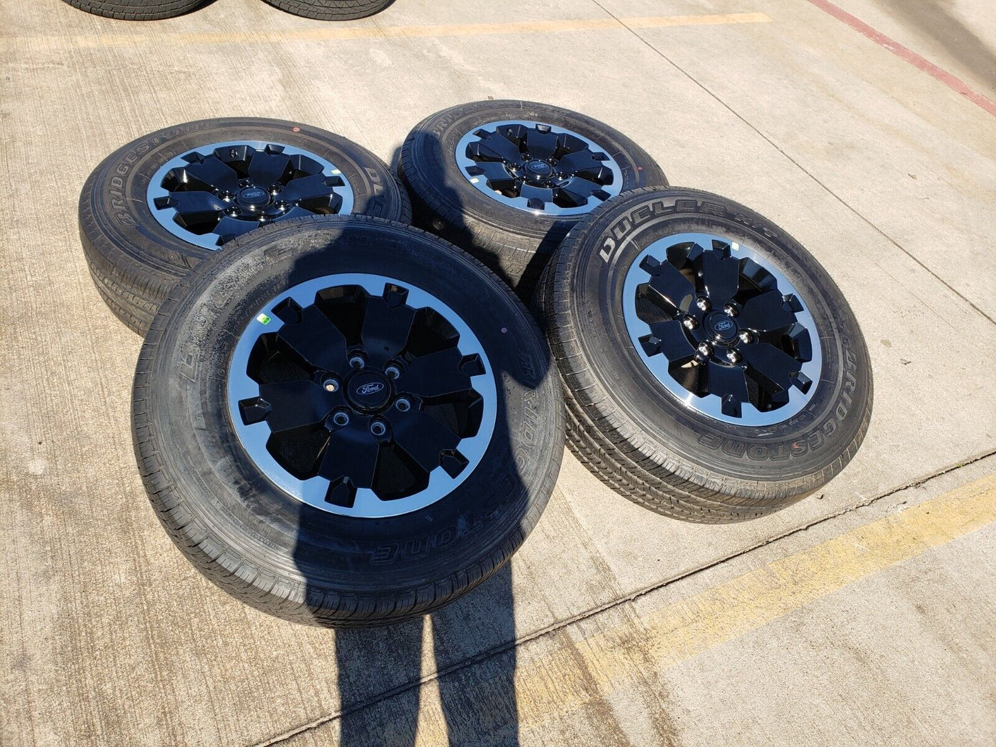 18" Ford Bronco BADLANDS OEM black wheels rims 10282 Ranger 2021 2022 2023 2024