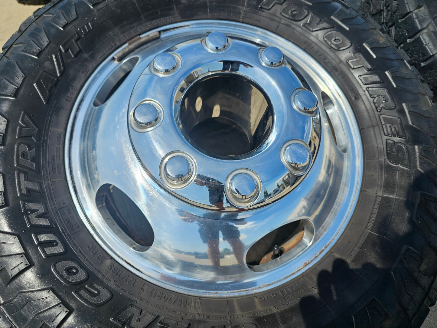 17" Ford F-350 Dually OEM rims wheels 3618 3619 99016 tires TOYO A/T3