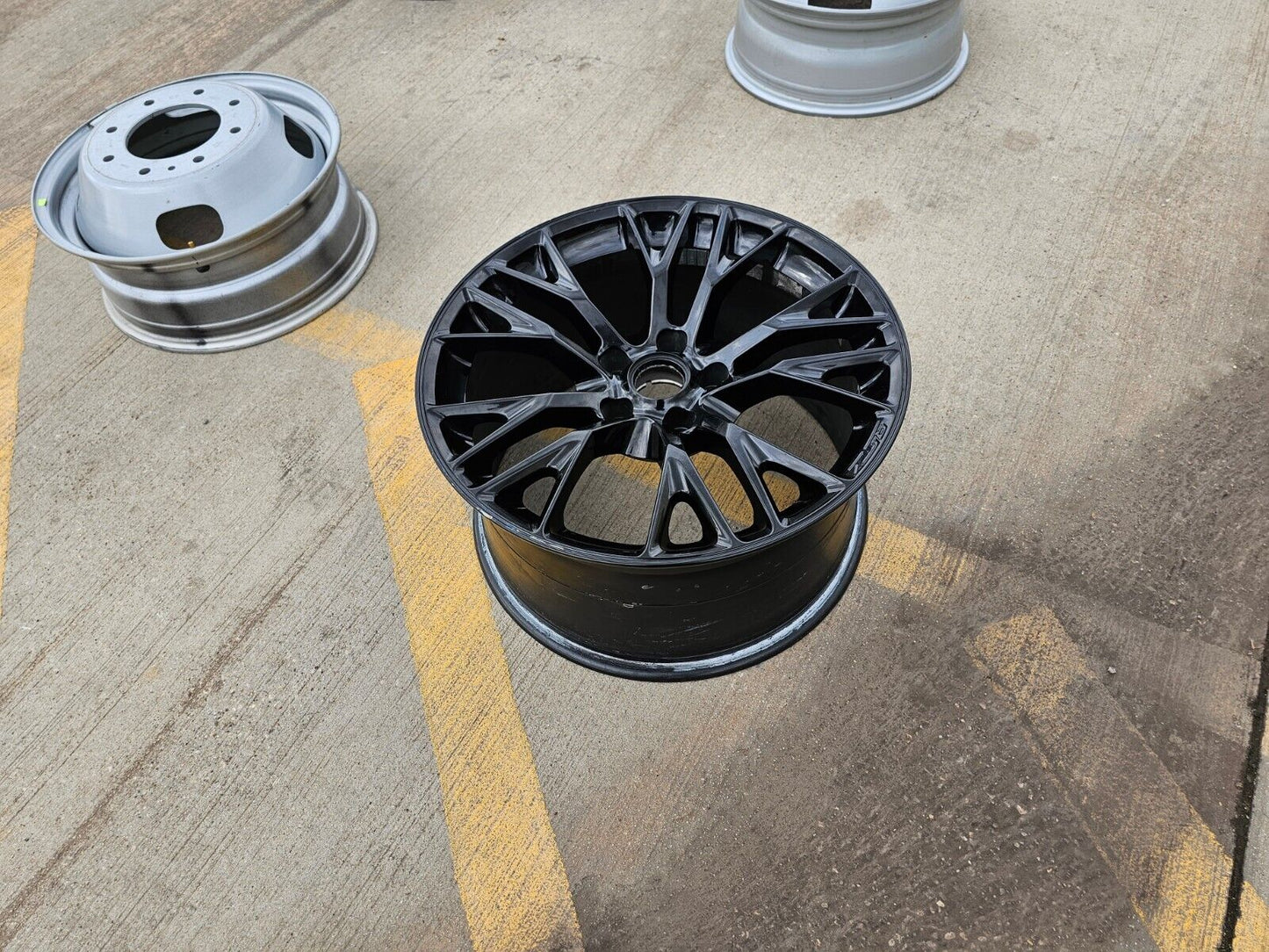 19x10 Chevy Corvette STINGRAY C7 OEM wheel rim 5734 5736 black FRONT 2017 2018