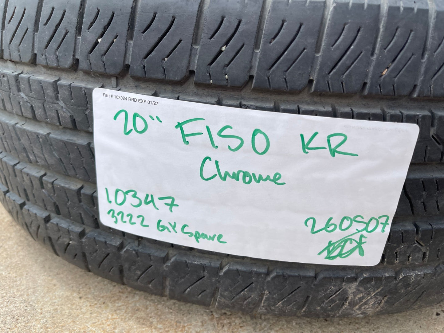 20" Ford F-150 OEM rim wheel CHROME 10347 Expedition spare GOODYEAR