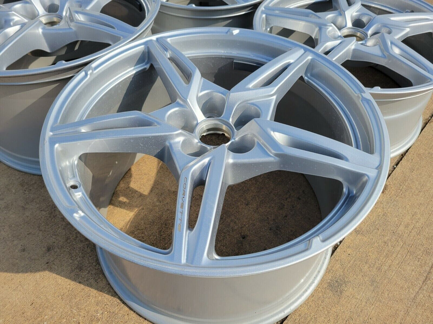 19" + 20" Chevy Corvette C8 OEM wheels rims 14007 14008 2022 2023 2024 2025 NEW