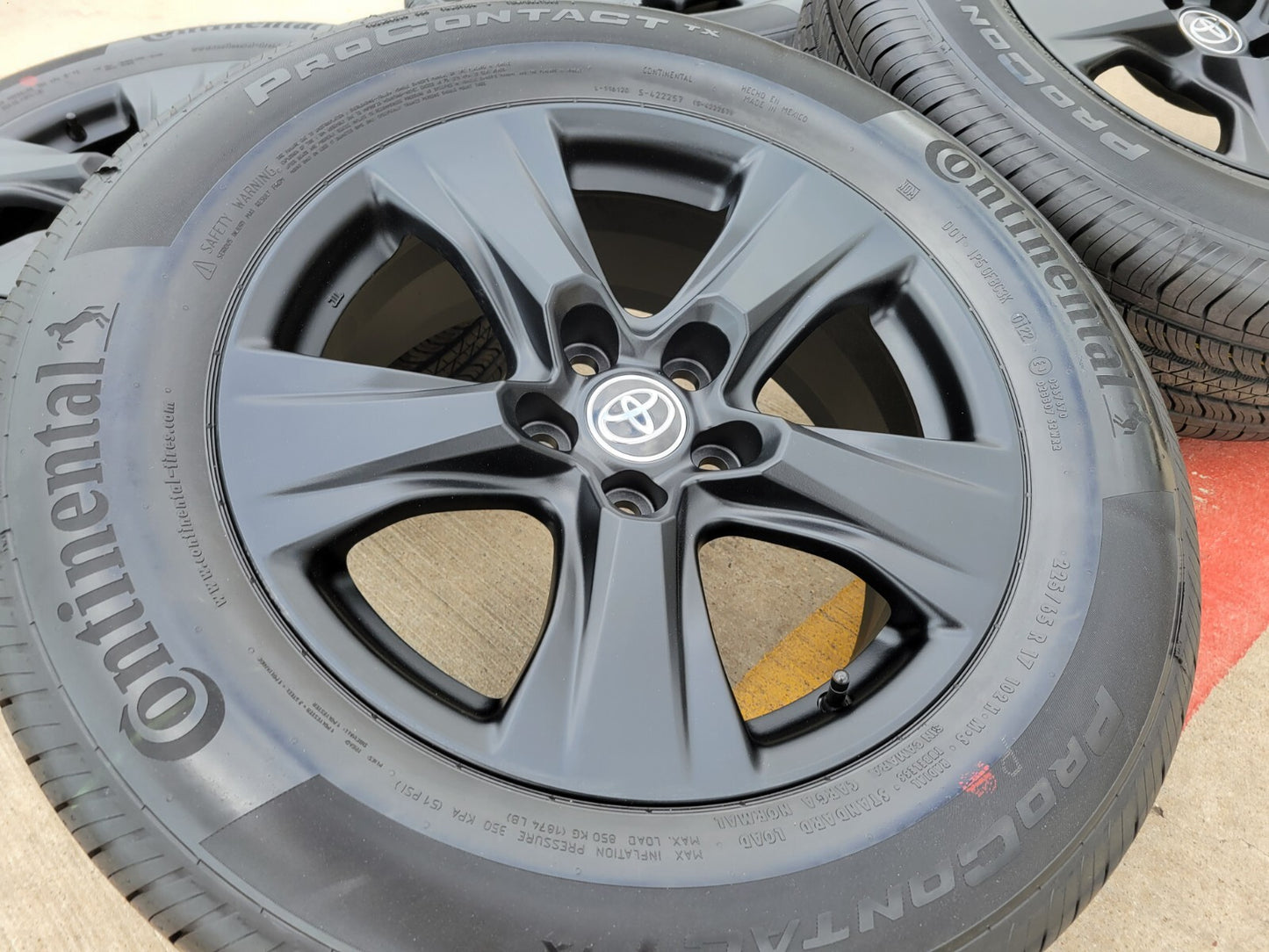 17" Toyota RAV4 OEM wheels rims black 75240 Sienna CH-R tires NEW