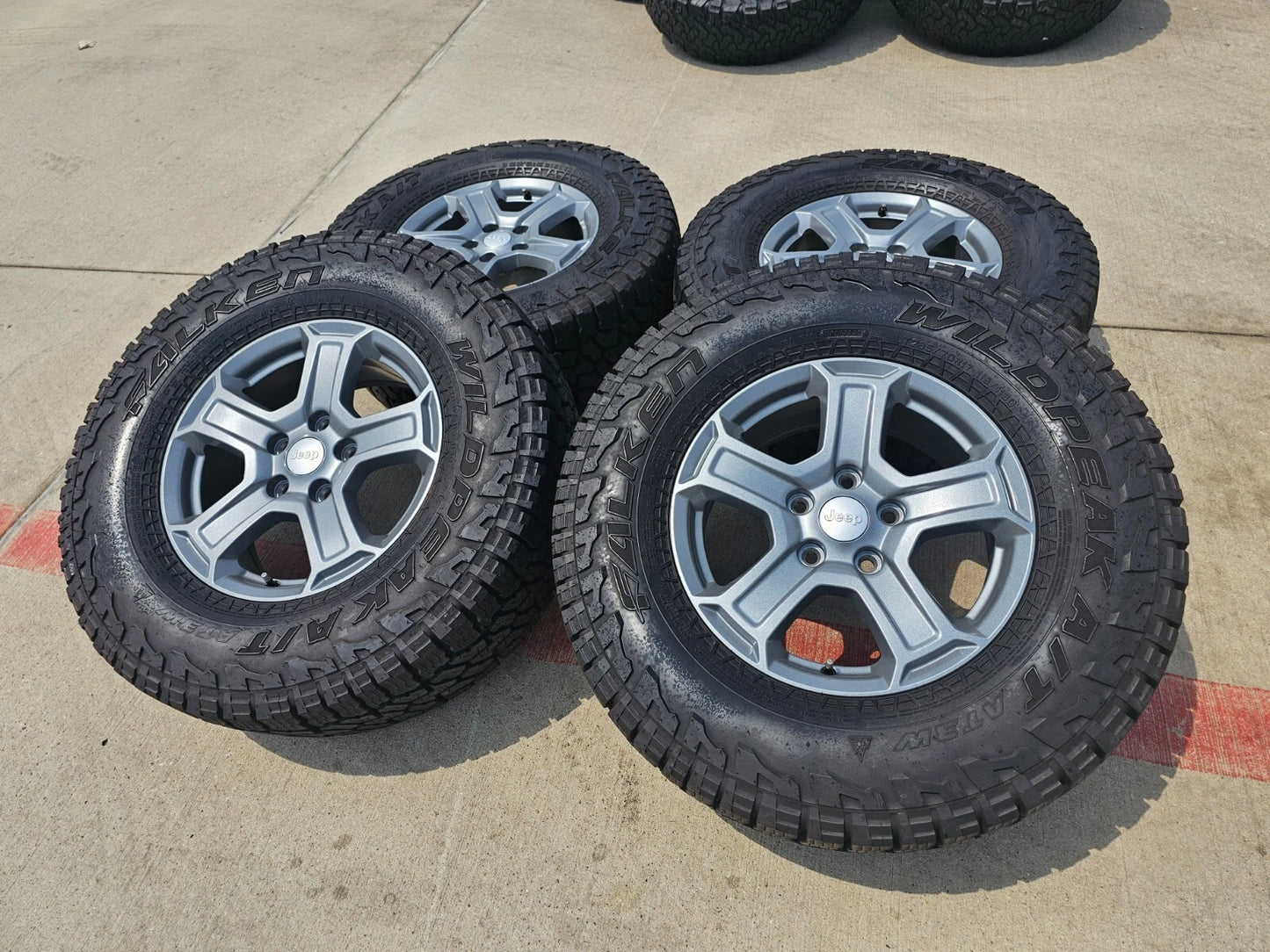 17" Jeep Wrangler Sport OEM wheels rims tires 9216 Gladiator