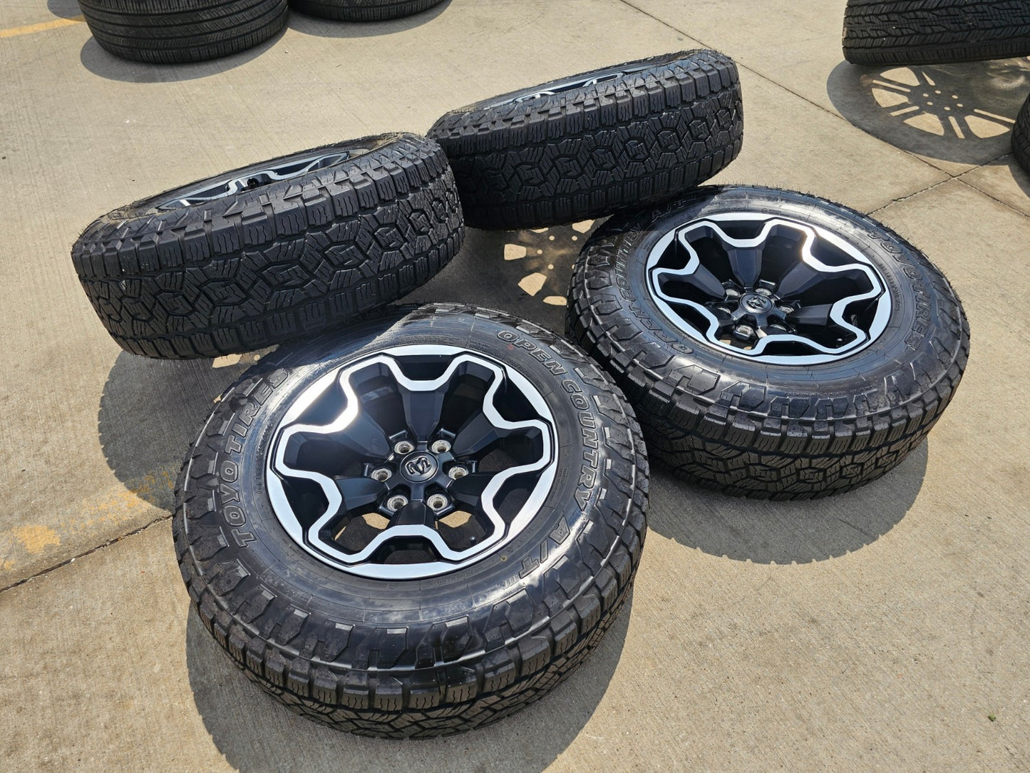 18" Dodge Ram 1500 TRX Black OEM 66002 wheels rims tires TOYO