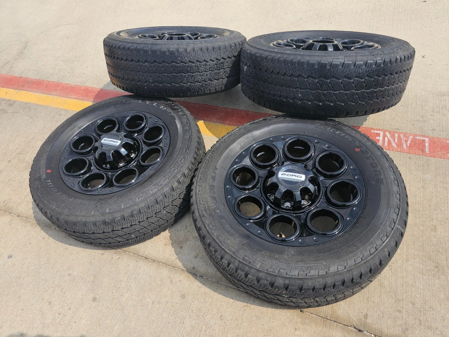 20" Ford F-250 F-350 OEM black TREMOR 10299 10484 wheels rims 2023 2024 2025