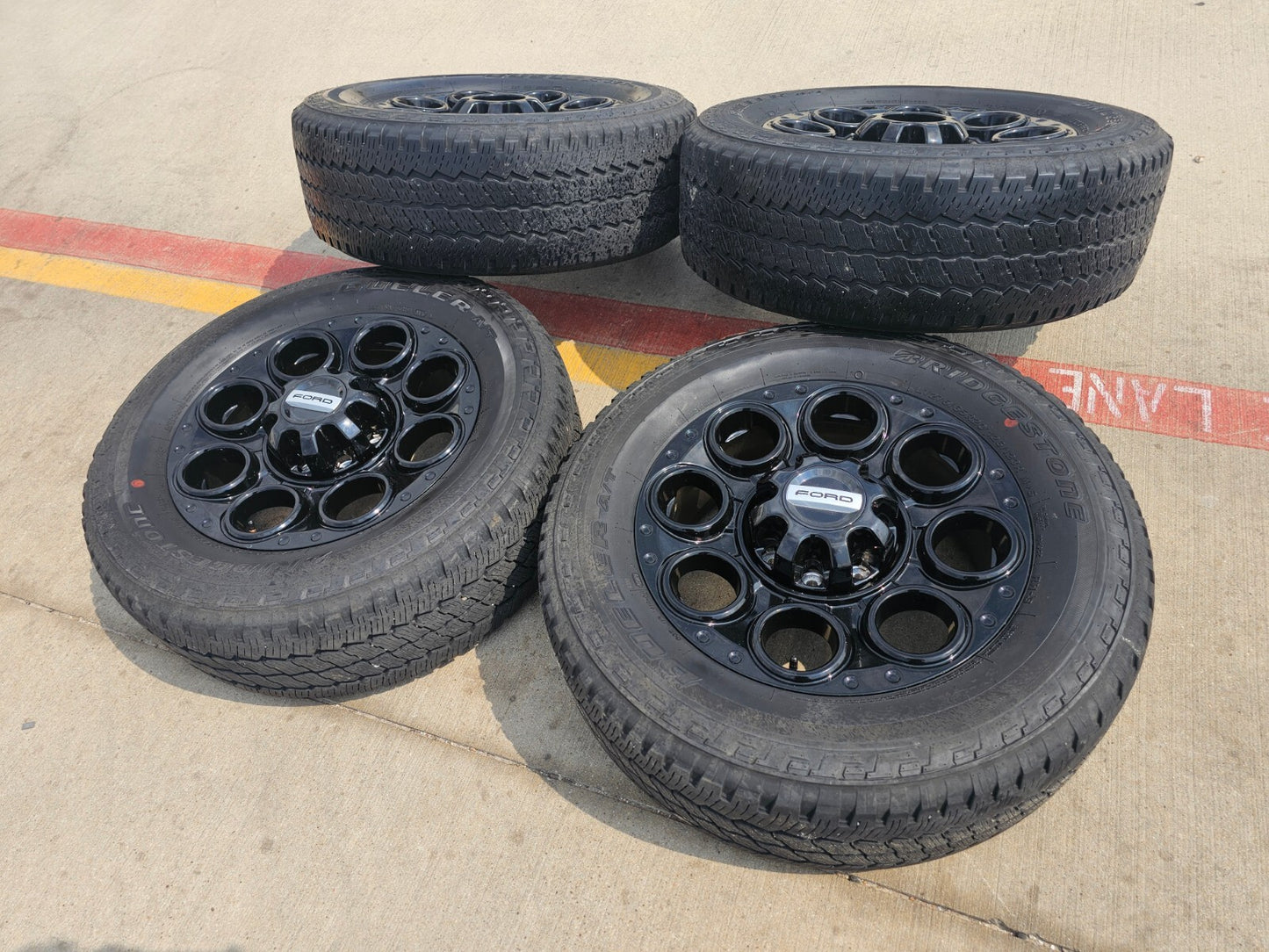 20" Ford F-250 F-350 OEM black TREMOR 10299 10484 wheels rims 2023 2024 2025