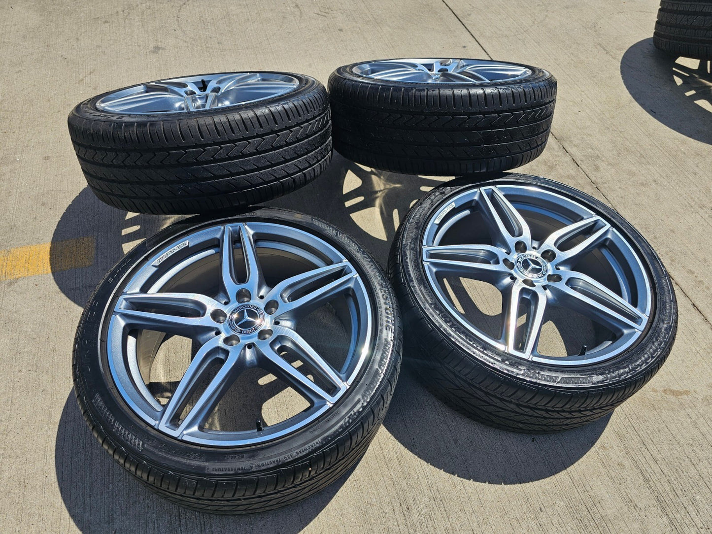 19" Mercedes E350 AMG C E S Class OEM 85541 wheels rims tires