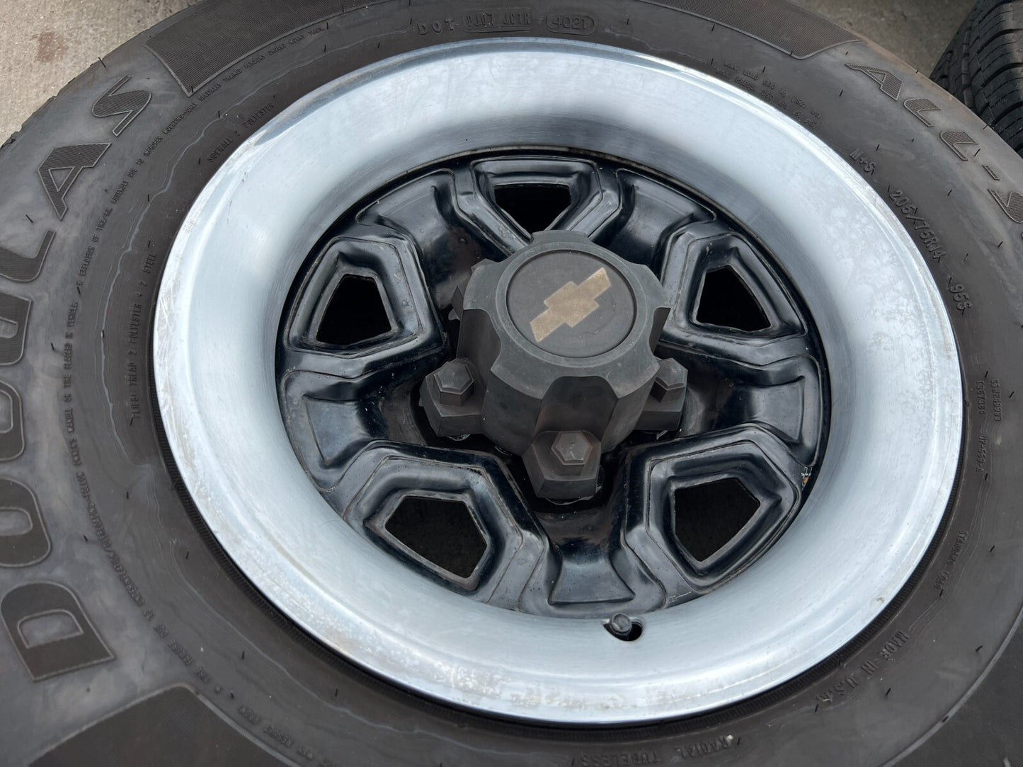 14" Chevy K1500 Blazer Old School Chevy wheels rims GMC tires 5x120 5x4.75