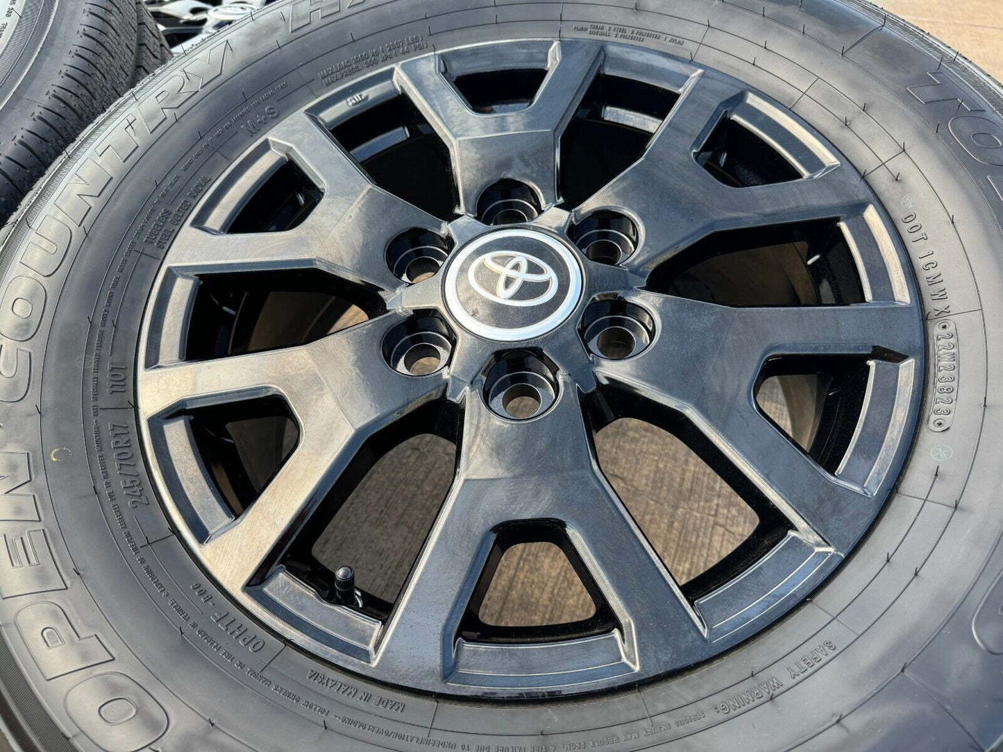 17" Toyota Tacoma 4Runner TRD Black OEM wheels rims tires 2024 2025 NEW