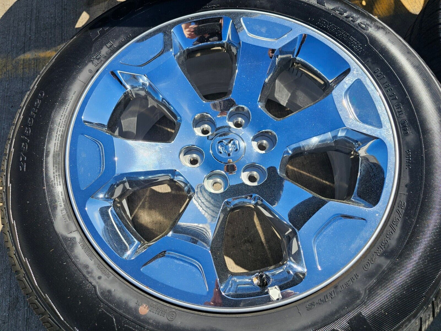 20" Dodge Ram 1500 OEM Laramie CHROME 2680 wheels rims tires 2023 2024 2025 NEW