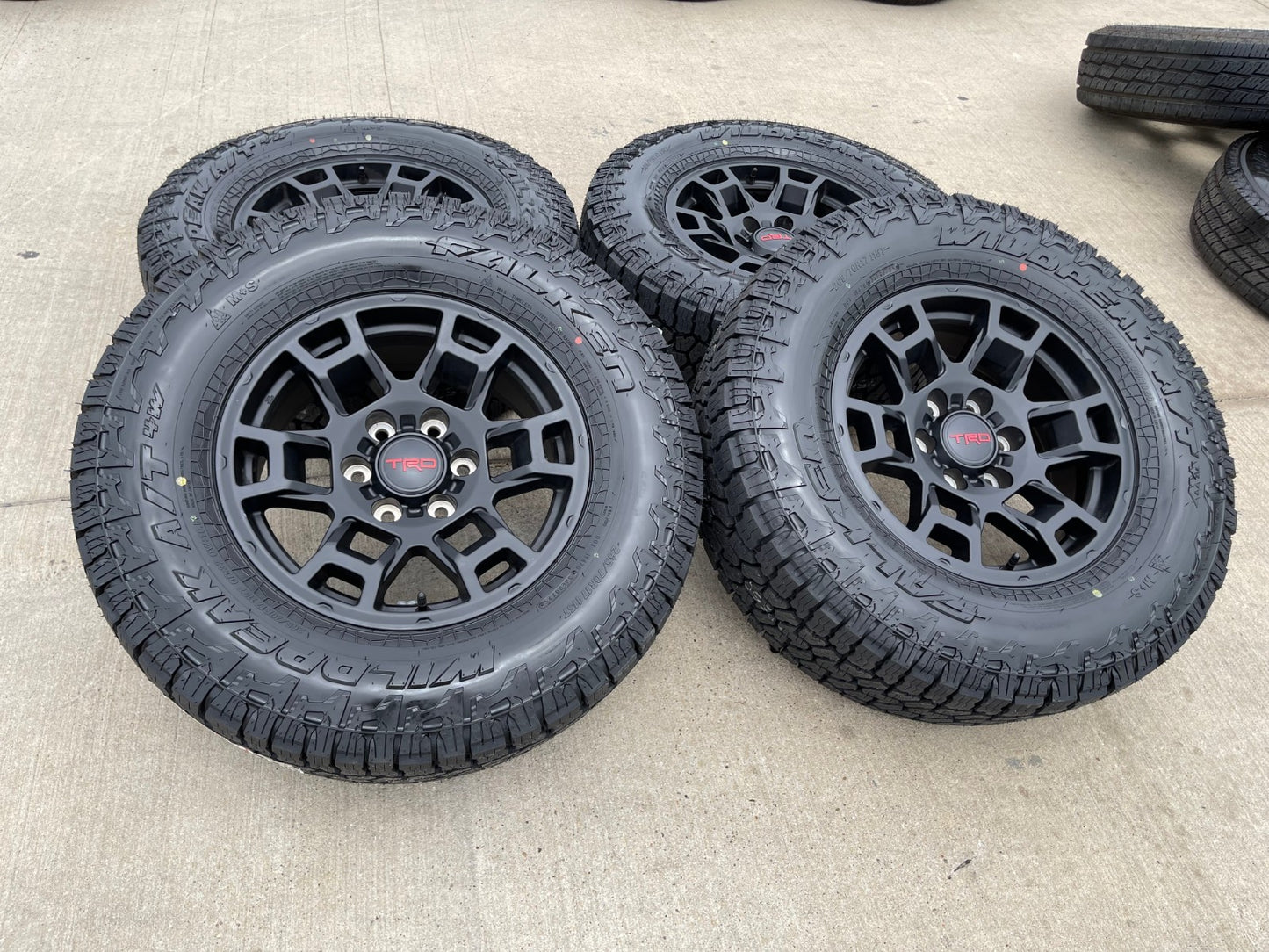 17" Toyota Tacoma 4Runner TRD OEM 17032 wheels rims FJ black NEW FALKEN A/T4