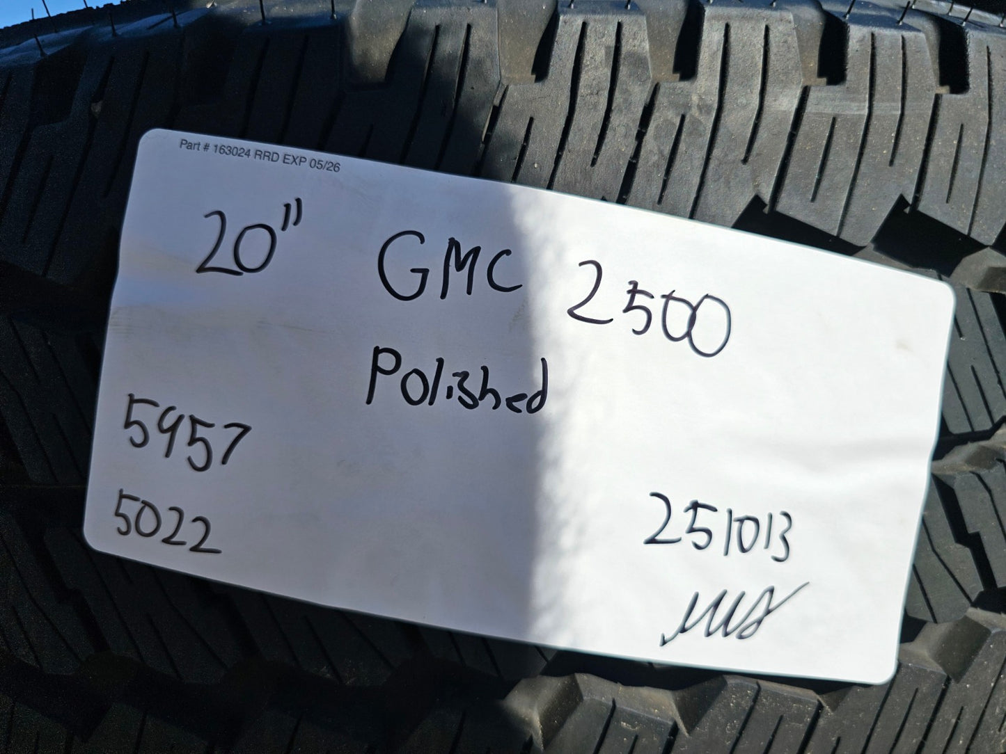 20" GMC Sierra Denali 2500 3500 OEM 5957 wheels rims tires 2023 2024 2025 2026