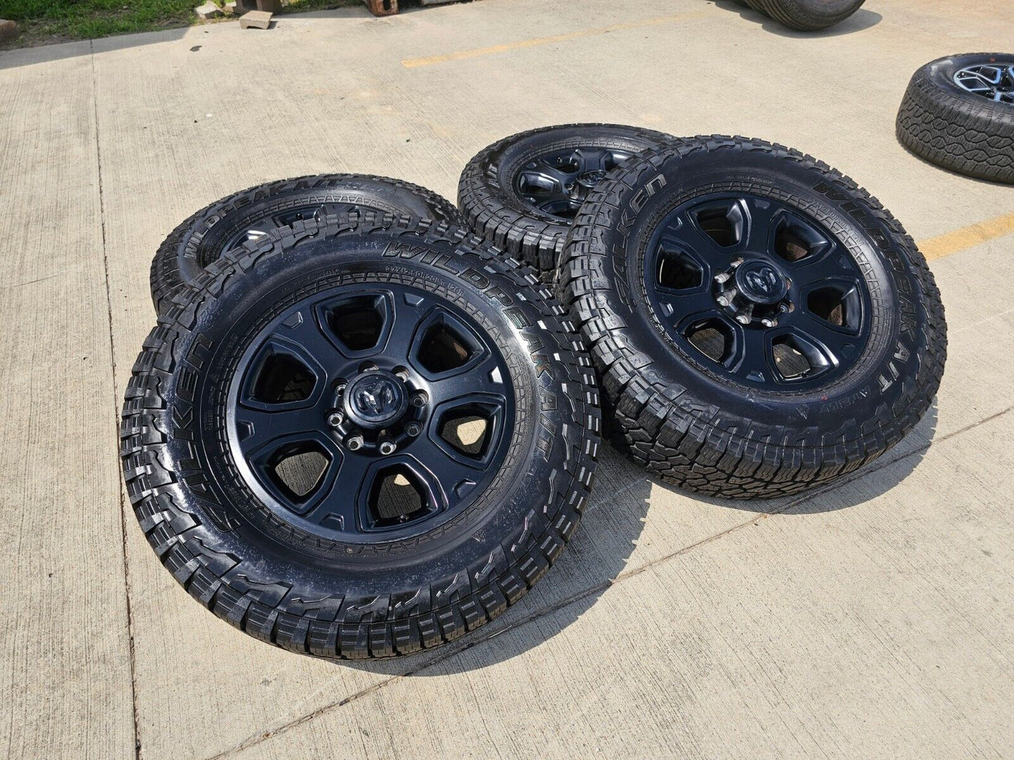 20" Dodge Ram 2500 3500 OEM 2477 wheels rims 2017 2018 2021 2022 2023 FALKEN 37"