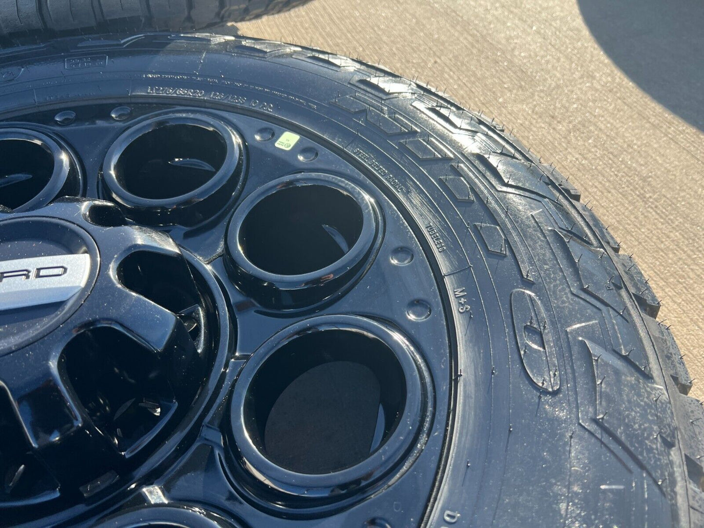 20" Ford F-250 F-350 OEM black TREMOR wheels rims 10299 A/T tires 2024 2025 NEW