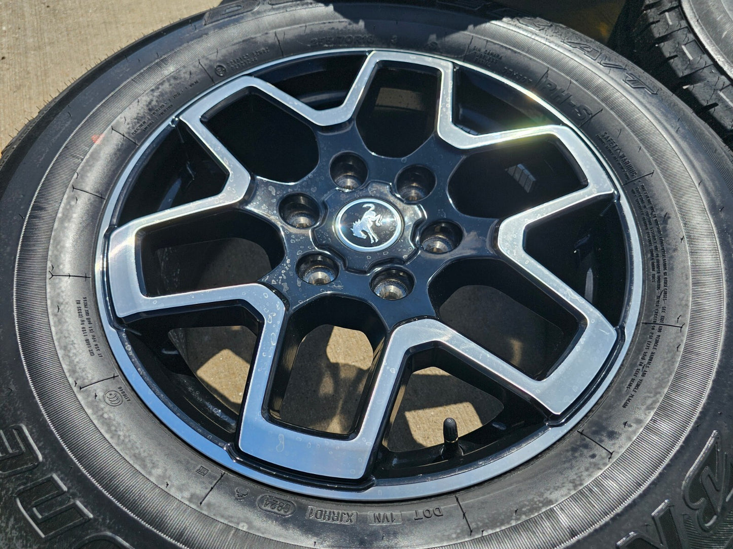 18" Ford Bronco wheels rims black 95213 Ranger 2022 2023 2024 2025 NEW