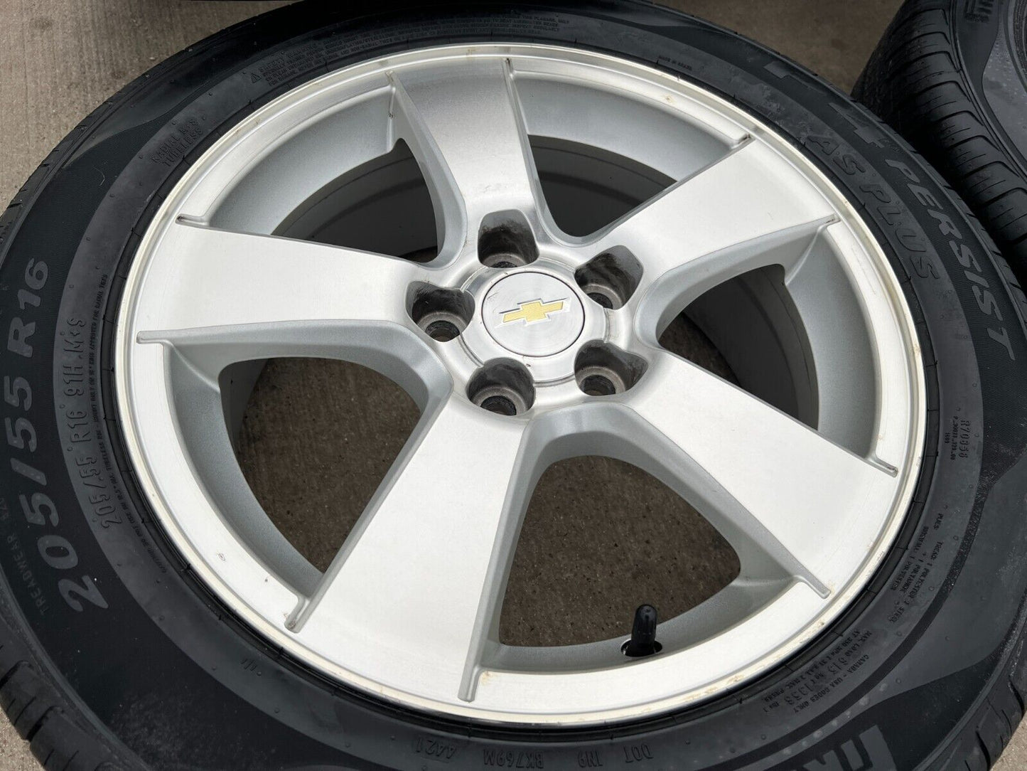 16" Chevrolet Cruze 5473 5674 OEM wheels rims tires 2012 2013 2014 2015 2016