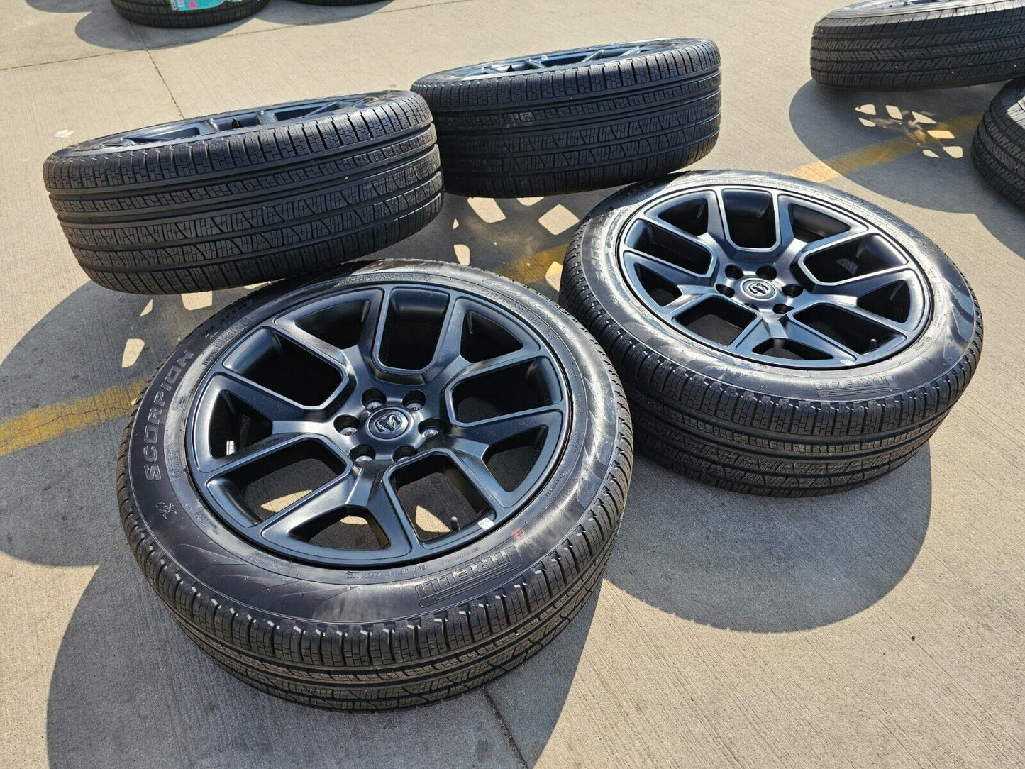 22" Dodge Ram 1500 OEM LIMITED Laramie wheels rims black 2725 2684 2024 2025 NEW