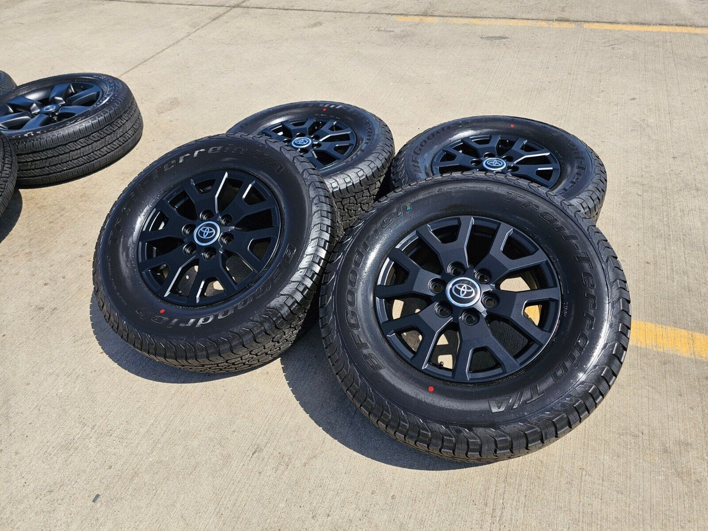 17" Toyota Tacoma 4Runner TRD Matte Black OEM wheels rims 2024 2025 NEW BFG