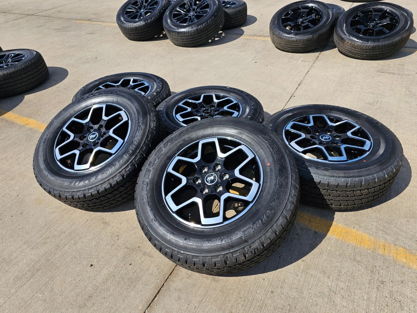 18" Ford Bronco wheels rims black 95213 Ranger 2022 2023 2024 2025 NEW