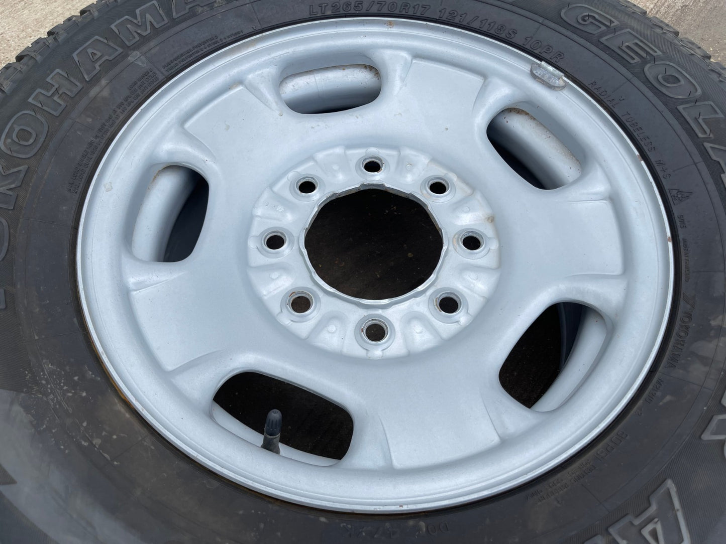 17" Chevy Silverado GMC Sierra 2500 OEM 8095 wheel rim tire Yokohama GEOLANDER