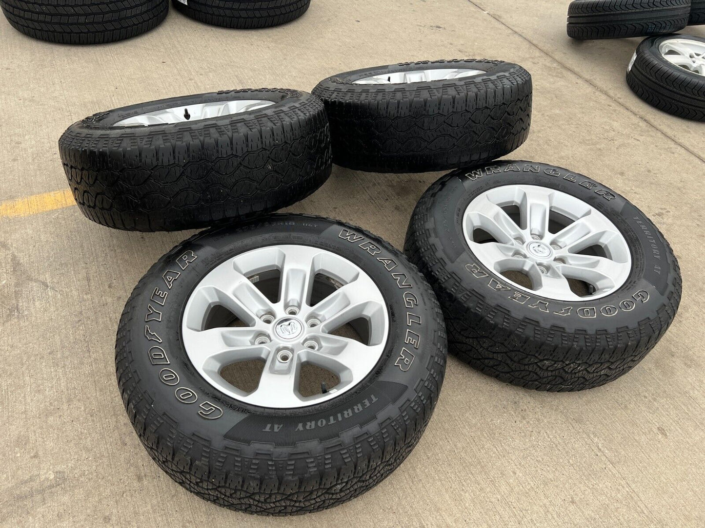 18" Dodge Ram 1500 OEM wheels rims 6x5.5 2672 tires 2019 2020 2021 2022 2023