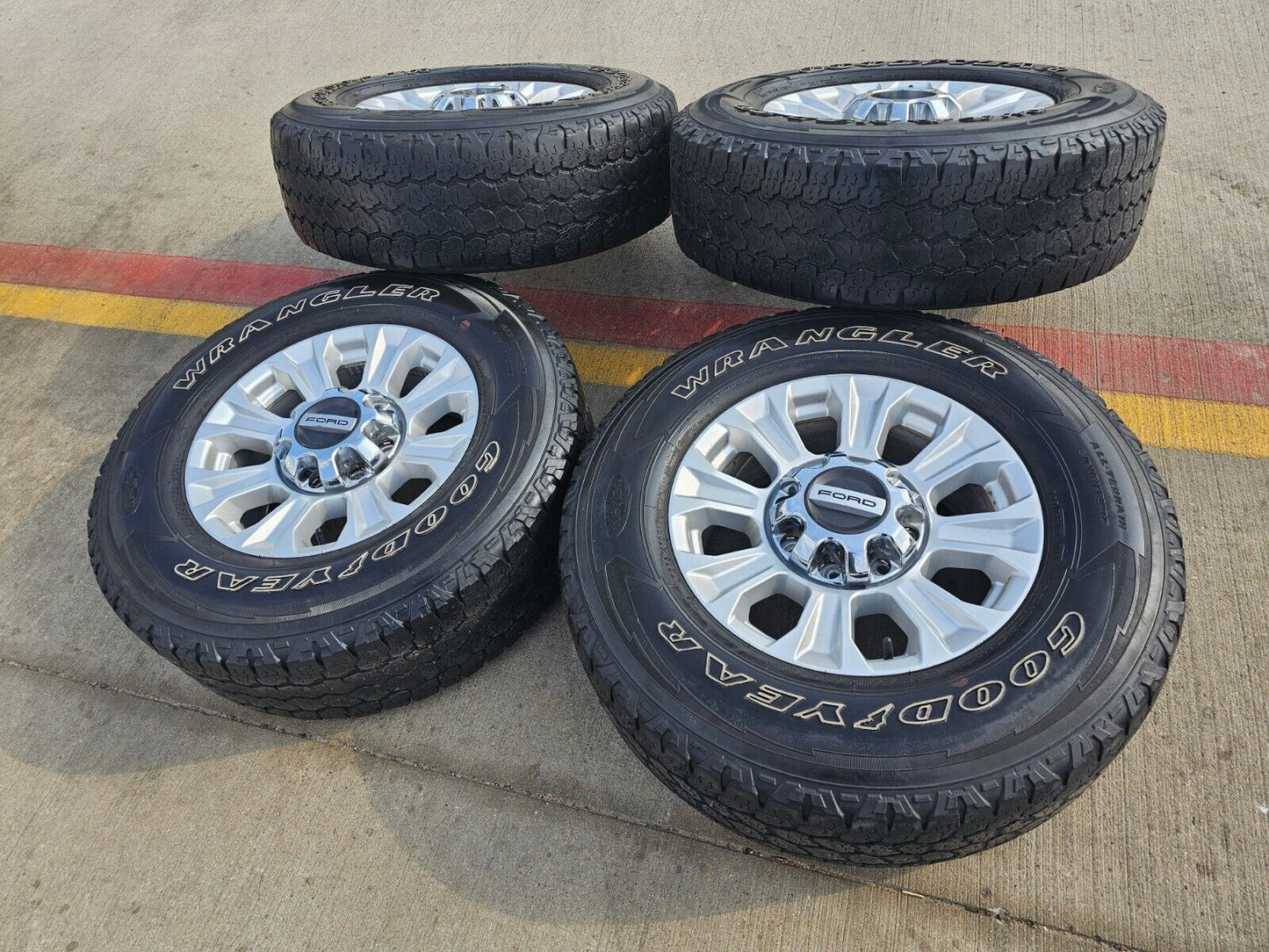 18" Ford F-250 F-350 OEM Lariat 10097 rims wheels 2021 2022 2023 2024 2025