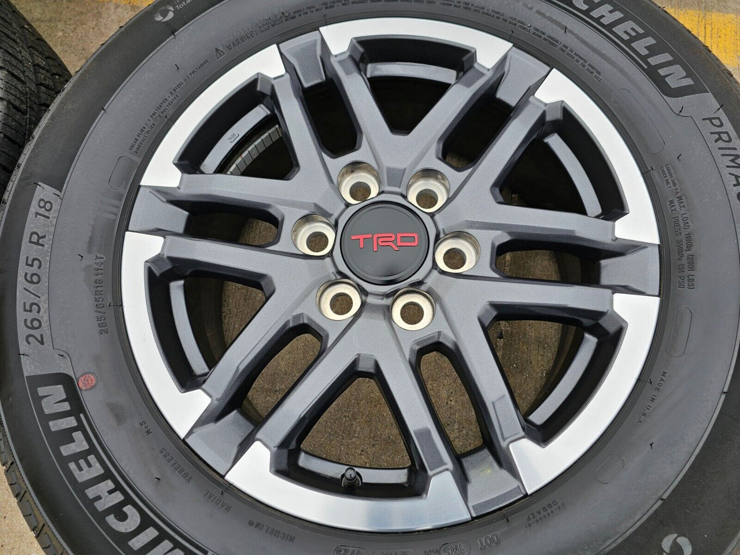 18" Toyota Tacoma TRD OEM black wheels rims tires 4Runner 2024 2025
