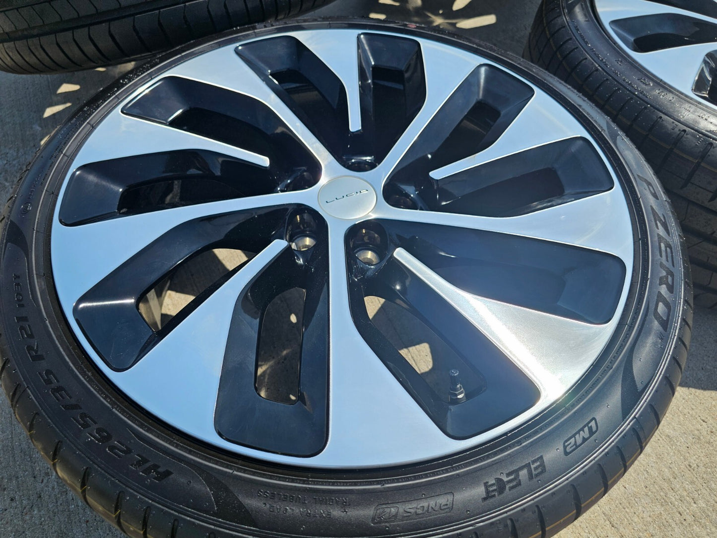 21" Lucid Air OEM Grand Touring black wheels rims tires 2023 2024 2025 2026 NEW