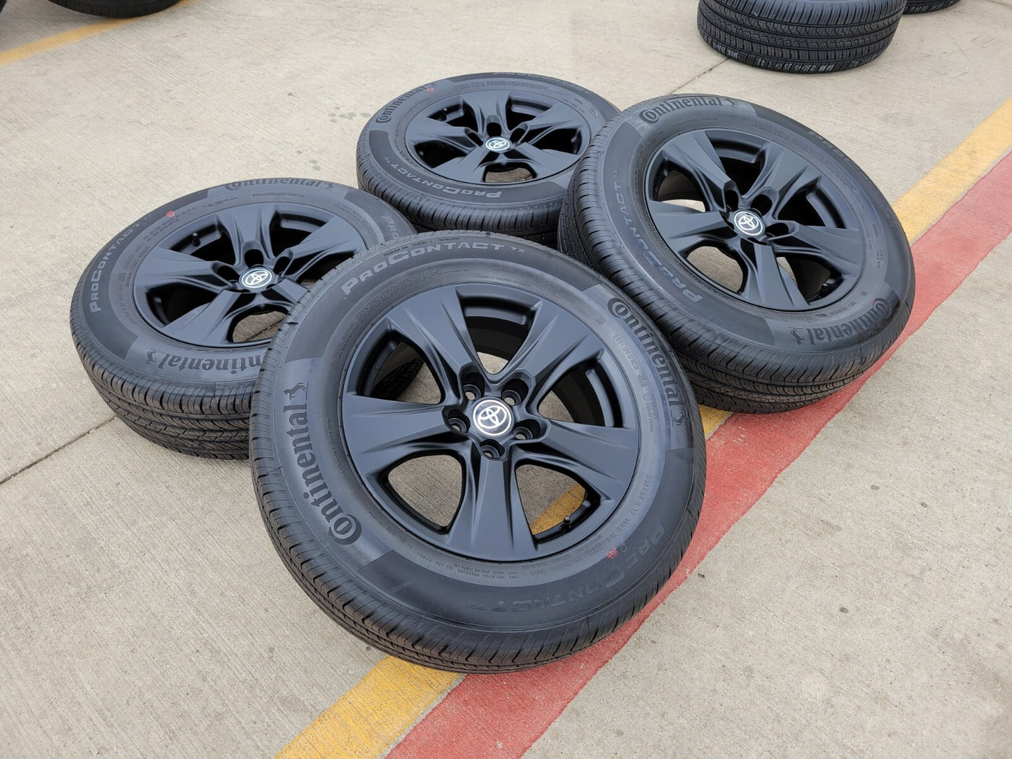 17" Toyota RAV4 OEM wheels rims black 75240 Sienna CH-R tires NEW