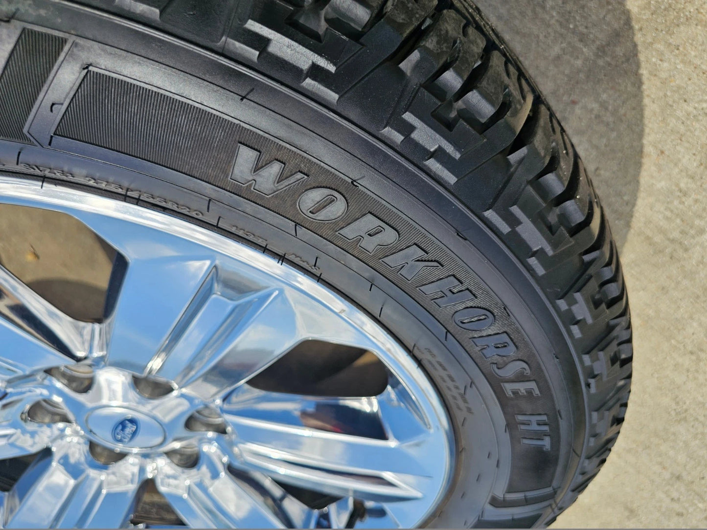 20" Ford F-150 Expedition OEM Lariat chrome rims wheels 10171 tires GOODYEAR