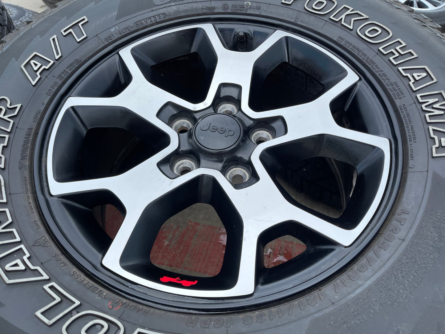 17" Jeep Wrangler Rubicon OEM 9218 Black wheels rims Gladiator 33"