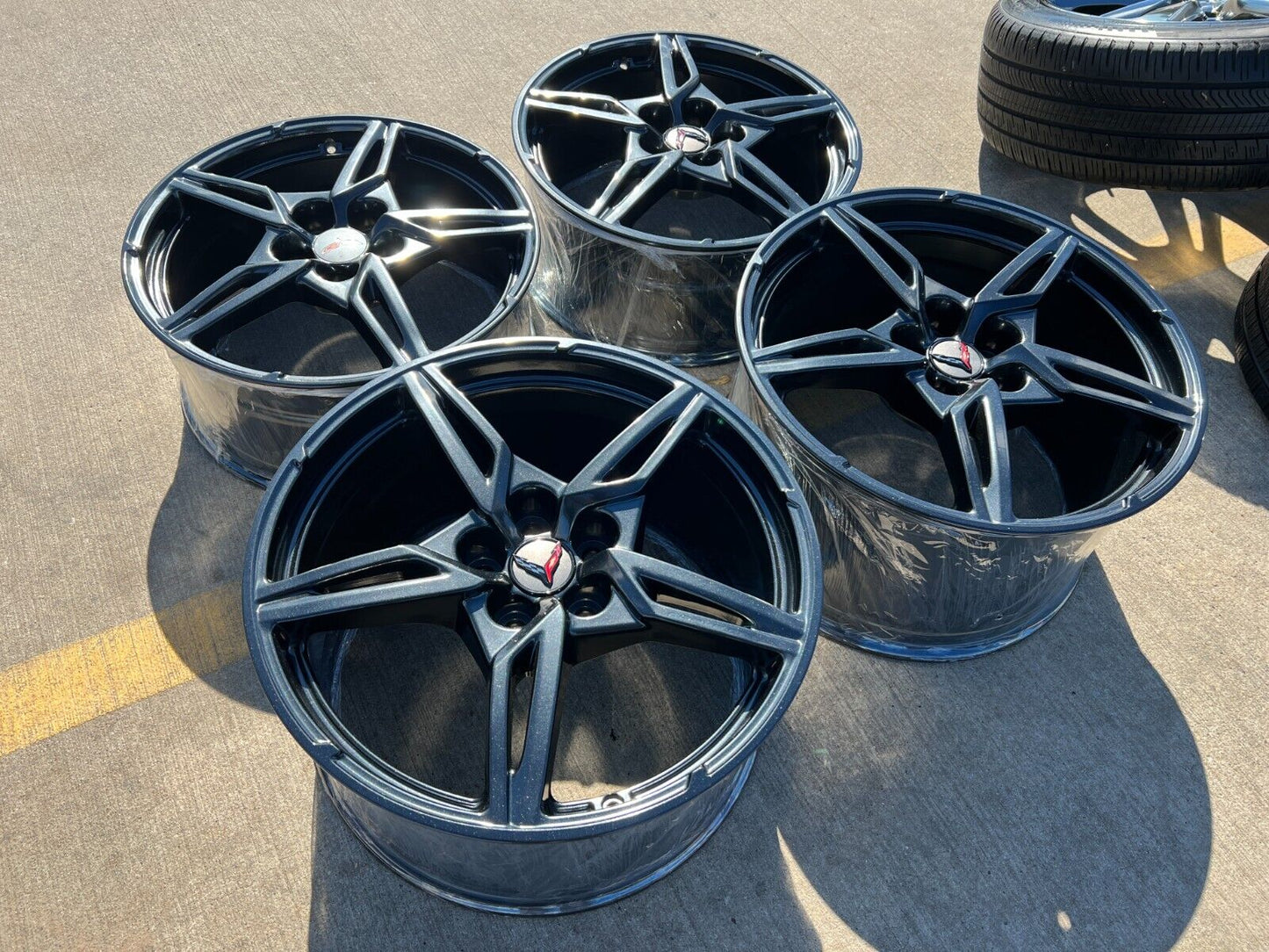 19" + 20" Chevy Corvette C8 OEM wheels rims 14009 200268 2022 2023 2024 2025 NEW