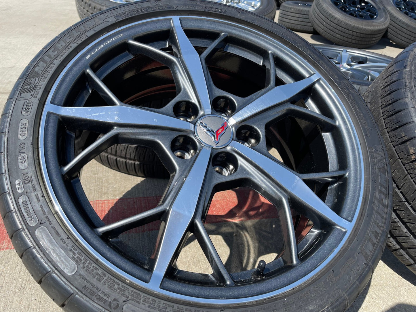 19" + 20" Chevy Corvette Z06 C8 OEM wheels rims 14011 14012 2023 2024 2025 NEW