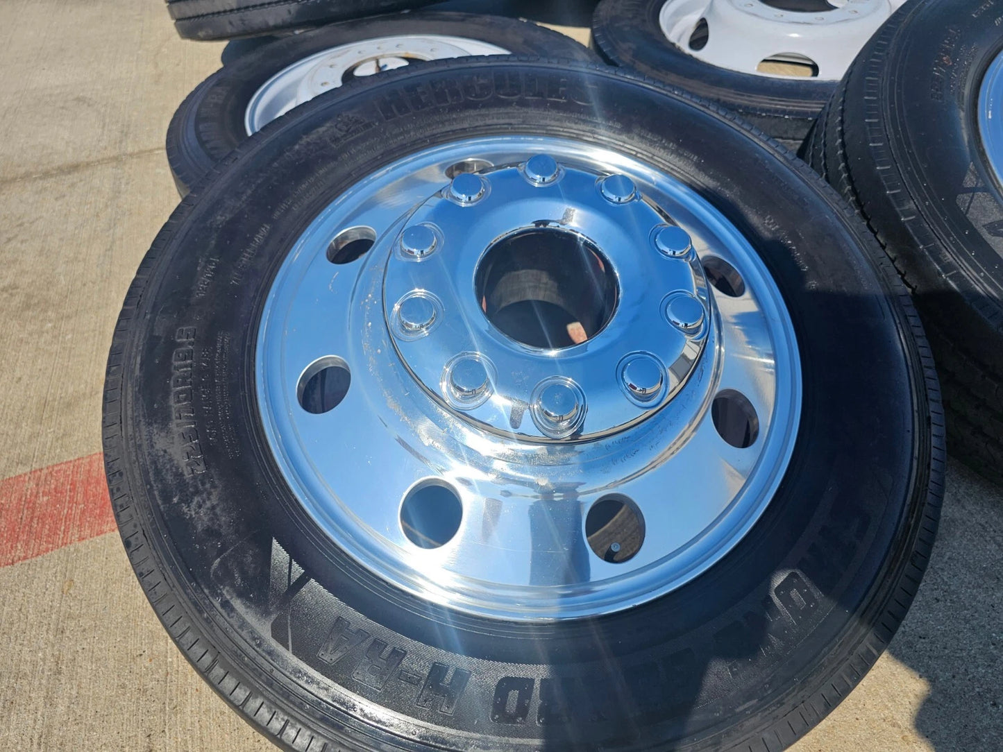 19.5" Ford F-450 Dually F-550 rims wheels RAM 4500 10x225 OEM tires HERCULES