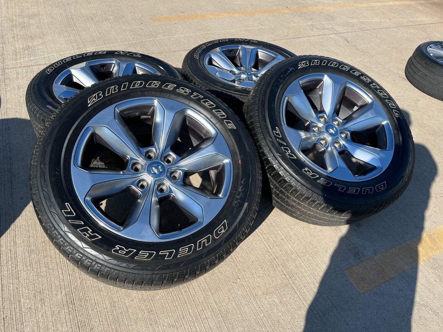 20" Dodge Ram 1500 OEM Laramie wheels rims 2681 tires 2021 2022 2023 2024