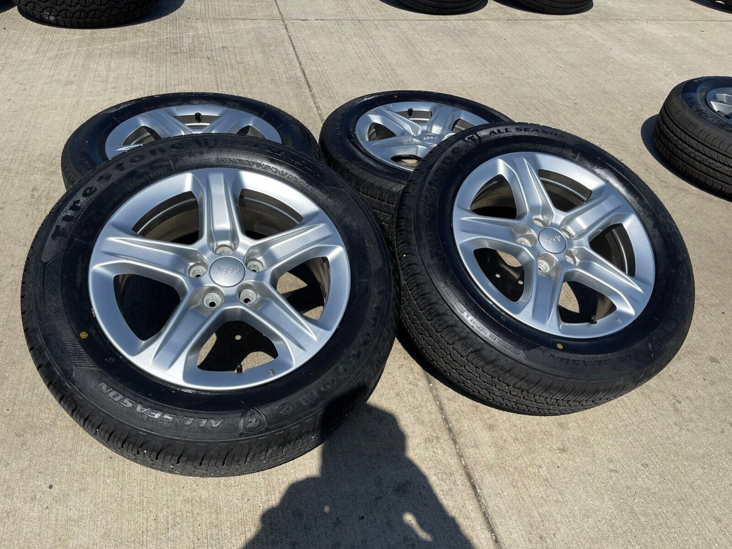 17" Jeep Cherokee Compass wheels rims OEM Renegade tires