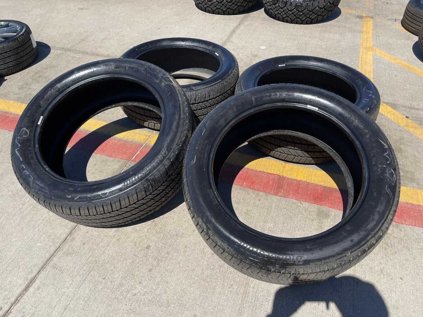 (4) 275/50/22 Bridgestone Dueler Alenza A/S02 tires 11H M+S NEW