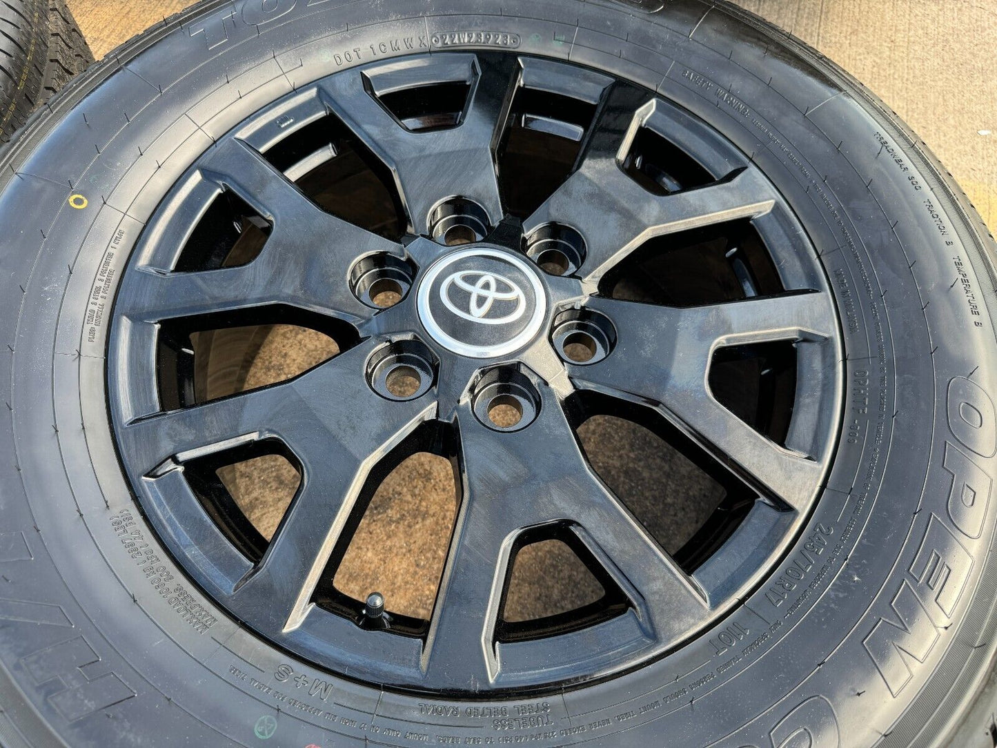 17" Toyota Tacoma 4Runner TRD Black OEM wheels rims tires 2024 2025 NEW